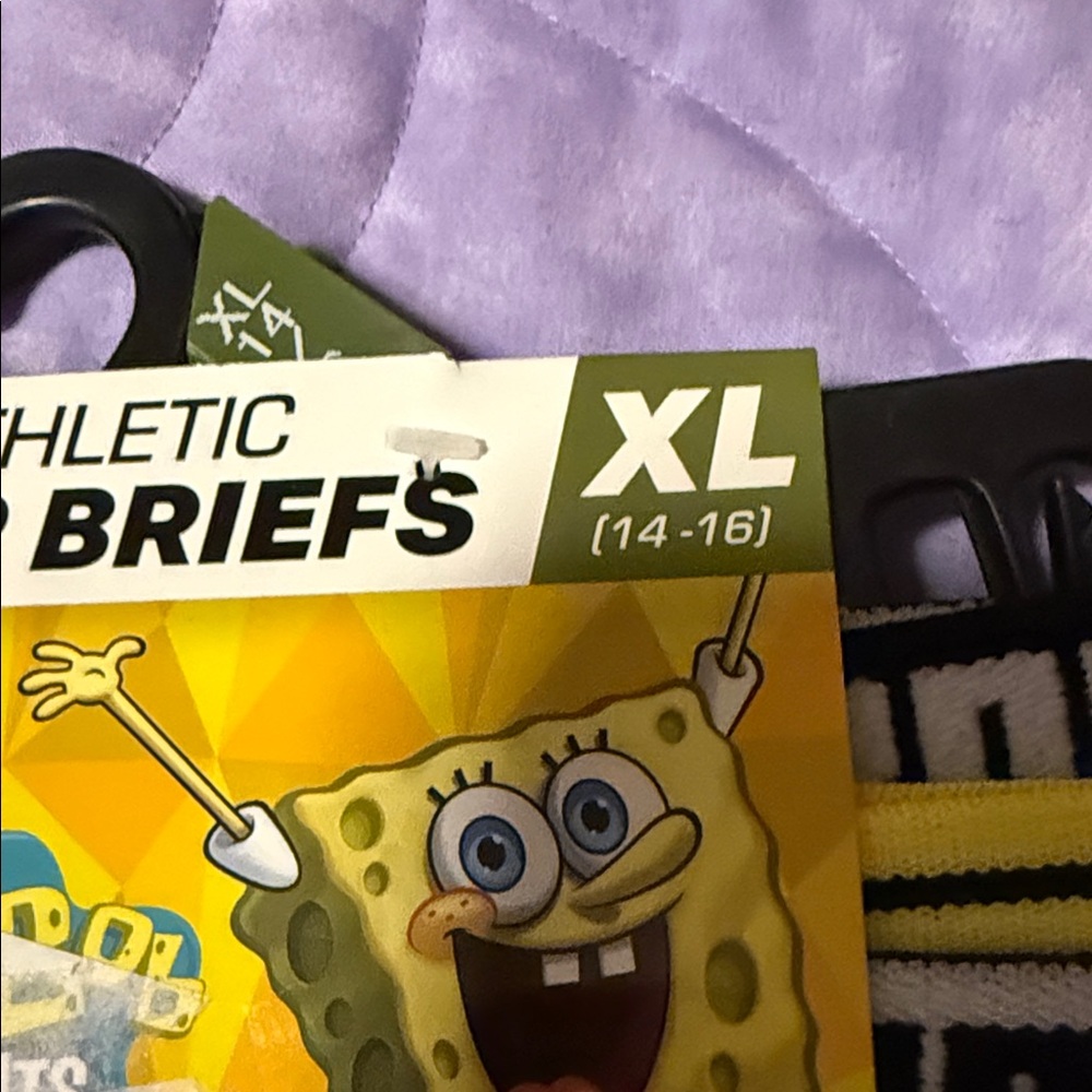 SpongeBob SquarePants Yellow and Black Kids Boxer Briefs - Picture 4 of 8